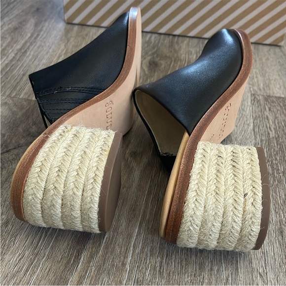 NWT Anthropologie Soludos Capri Mule Leather Black Size 5 - Picture 6 of 12